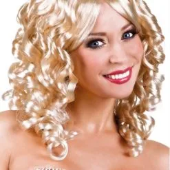 Overig Pruik Curly Blond