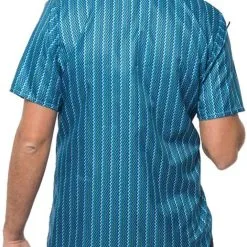 Overig Retro Seventies Shirt Blauw -Kostuum Winkel retro seventies shirt blauw achterkant