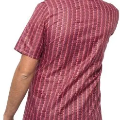 Overig Retro Seventies Shirt Rood -Kostuum Winkel retro seventies shirt rood achterkant