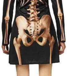 Overig Skelet Jurk Dames -Kostuum Winkel skelet jurk dames achterkant