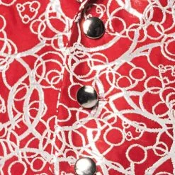 Overig Slipjas Circles Luxe Heren Rood -Kostuum Winkel slipjas circles luxe heren rood 3