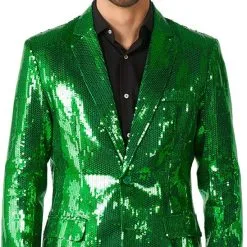 Suitmeister Glitter Jasje Groen -Kostuum Winkel suitmeister glitter jasje groen detail 2