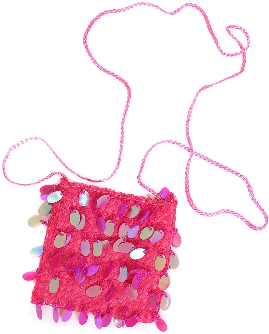 Overig Tasje Met Grote Pailletten Pink