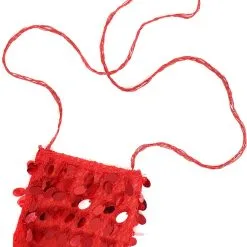 Overig Tasje Met Grote Pailletten Rood