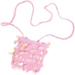 Overig Tasje Met Grote Pailletten Roze