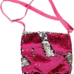 Overig Tasje Tover Pailletten Pink-Zilver