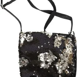 Overig Tasje Tover Pailletten Zilver-Zwart