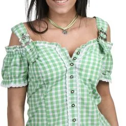 Overig Tiroler Blouse Anne Luxe Groen