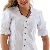 Overig Tiroler Dames Trachtenblouse Wit (100% Katoen) 1 Overig Tiroler Dames Trachtenblouse Wit (100% Katoen) -Kostuum Winkel tiroler dames trachtenblouse wit 100 katoen