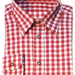 Overig Tiroler Overhemd Rood Luxe (katoen/polyester)