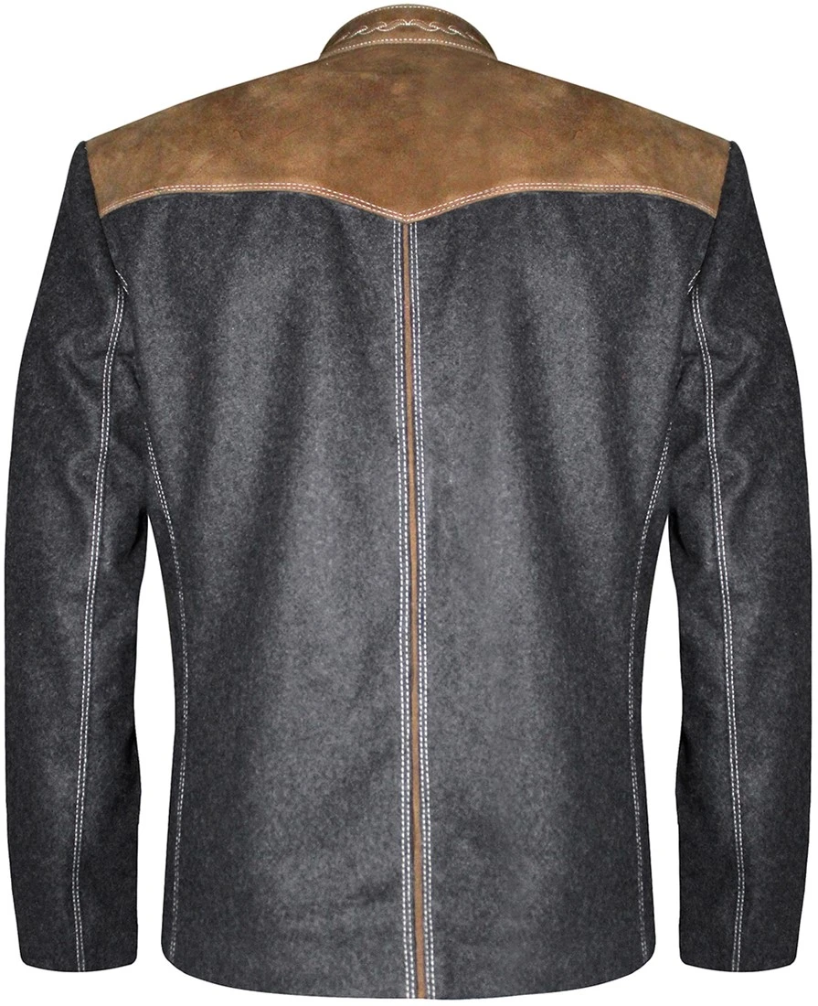 Overig Tiroler Trachten Jas Luxe (Wol-Geitenleer) 4 Overig Tiroler Trachten Jas Luxe (Wol-Geitenleer) - Afbeelding 2