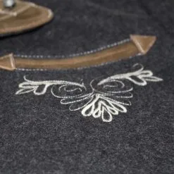 Overig Tiroler Trachten Jas Luxe (Wol-Geitenleer) 11 Overig Tiroler Trachten Jas Luxe (Wol-Geitenleer) -Kostuum Winkel tiroler trachten jas luxe wol geitenleer detail 3