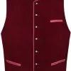Overig Tiroler Trachten Vest Wijnrood (Polyesther Fluweel) 2 Overig Tiroler Trachten Vest Wijnrood (Polyesther Fluweel) -Kostuum Winkel tiroler trachten vest wijnrood polyesther fluweel