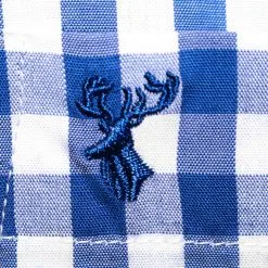 Overig Tiroler Trachtenhemd Blauw/Wit (55% Katoen) -Kostuum Winkel tiroler trachtenhemd blauw wit 55 katoen 3