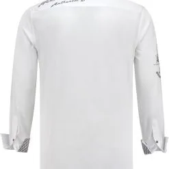 Overig Tiroler Trachtenhemd Grijs/Wit Luxe (100% Kat) 5 Overig Tiroler Trachtenhemd Grijs/Wit Luxe (100% Kat) -Kostuum Winkel tiroler trachtenhemd grijs wit luxe 100 kat 2