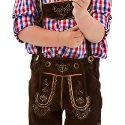 Overig Trachtenhemd Rood/Wit/Blauw Voor Jongens