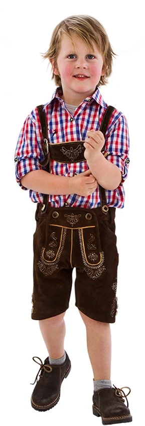 Overig Trachtenhemd Rood/Wit/Blauw Voor Jongens 3 Overig Trachtenhemd Rood/Wit/Blauw Voor Jongens