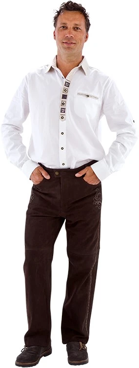 Overig Trachtenhemd Wit Landhaus (katoen/linnen) 3 Overig Trachtenhemd Wit Landhaus (katoen/linnen)