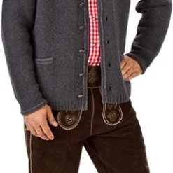 Overig Trachtenvest Grijs Luxe (met Mouwen) (100% Wol)