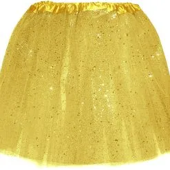 Overig Tule Rokje Goud Met Glitter