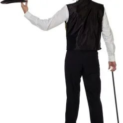 Overig Vest Gilet Pailletten Goud -Kostuum Winkel vest gilet pailletten goud achterkant