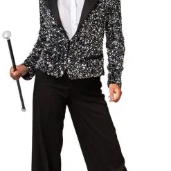 Overig Zilveren Pailletten Blazer Dames Luxe